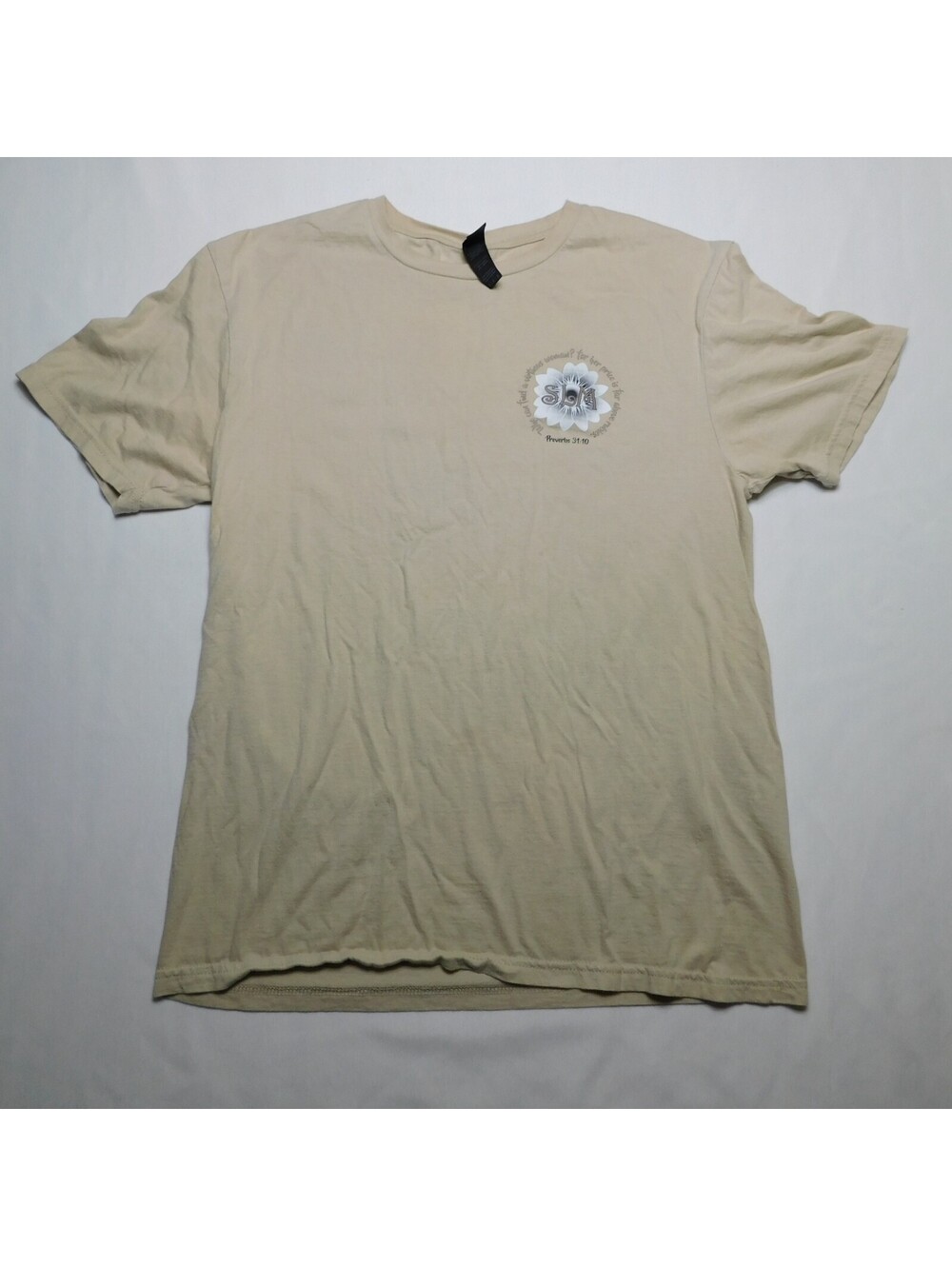 Gildan Softstyle Unisex Medium Tan Christian Graphic T-Shirt Proverbs 31 Exodus